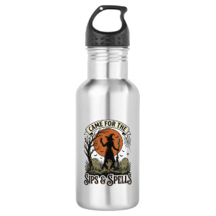 Heks Drinkend Shirt Slurpen en Spreuken Vintage Ha Waterfles