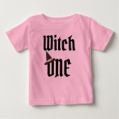 Heks Een 1e Verjaardag Baby T-shirt (Voorkant)