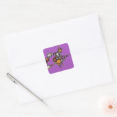 heks emoji vierkante sticker (Envelop)