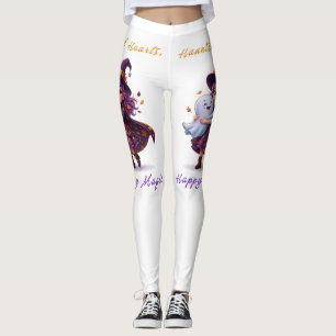 Heks en Boo beste vriendinnen Schattige Halloween Leggings