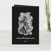 Heks en Doll Halloween Kaart (Achterkant)