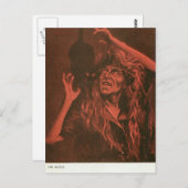 heks en haar kat briefkaart (Voorkant / Achterkant)