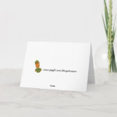 Heks en het Wenskaart van Newt Halloween Kaart (Achterkant)