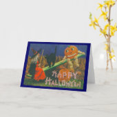  heks en Jack o' Lantern Play Time Kaart (Gele Bloem)