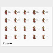 heks en kat ronde sticker (Vel)