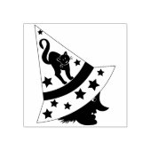 heks - en kattenstempel rubberstempel (Afrduk)