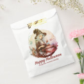  heks en ketel Happy Halloween Bedankzakje (Gezegeld)