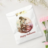  heks en ketel Happy Halloween Bedankzakje (Gezegeld)