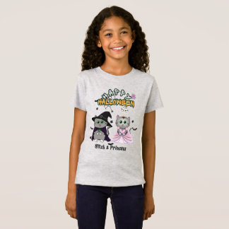 Heks en Prinses Gelukkig Halloween Grafisch T-shirt