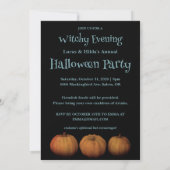 Heks en vuurvliegjes Halloween Party Uitnodiging (Achterkant)