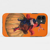  heks en zwarte kat iPhone Case (Achterkant (horizontaal))