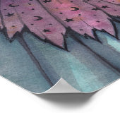 Heks en Zwarte Katten Halloween Kunst Poster (Hoek)