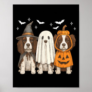 Heks Engels Springer Spaniel Halloween Springer Poster