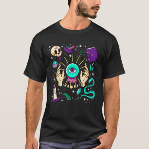 Heks Essentials Occulte Esoterische Kristal Witchy T-shirt