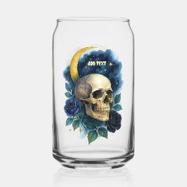 Heks Esthetische Gotische Bloemen Halloween Creepy Blikvorm Glas