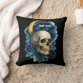 Heks Esthetische Gotische Bloemen Halloween Creepy Kussen
