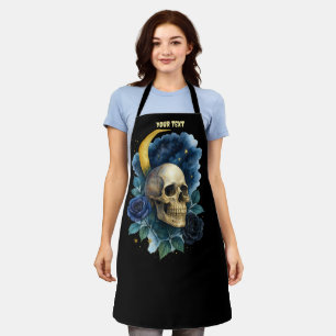 Heks Esthetische Gotische Bloemen Halloween Creepy Schort