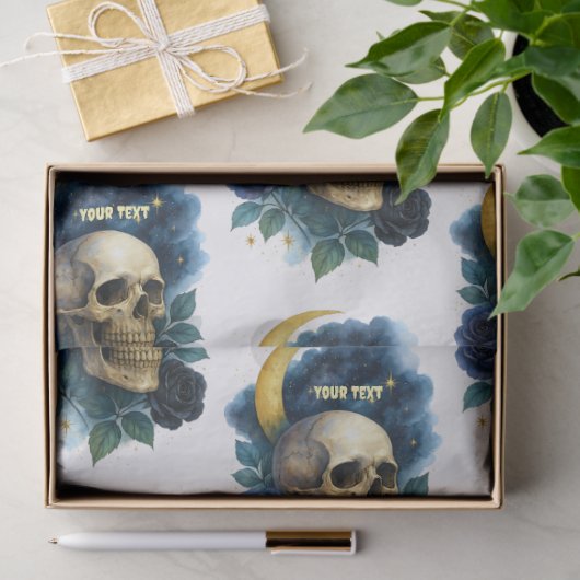 Heks Esthetische Gotische Bloemen Halloween Creepy Tissuepapier (Geschenk)