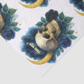 Heks Esthetische Gotische Bloemen Halloween Creepy Tissuepapier (Detail)