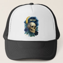 Heks Esthetische Gotische Bloemen Halloween Creepy Trucker Pet