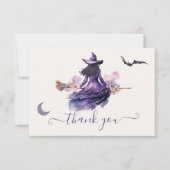 Heks gaat Trouwen Halloween Notitiekaart Kaart (Voorkant)