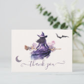 Heks gaat Trouwen Halloween Notitiekaart Kaart (Staand voorkant)