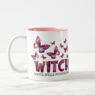 Heks Galaxy: Ontketenen van magie met koffie & spr Tweekleurige Koffiemok