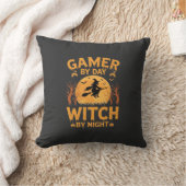 Heks Gamer Halloween Gaming Design Kussen (Deken)