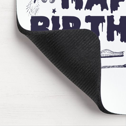 Heks, gefeliciteerd met je verjaardag, grappig spo muismat (Hoek)