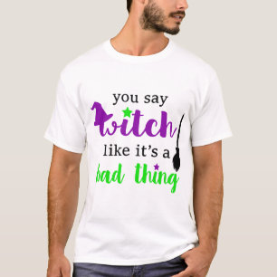 Heks Grappige Halloween T-shirt