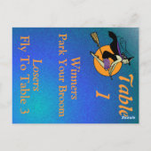 Heks Halloween Bunco Tafel Kaart Nummer 1 (Achterkant)