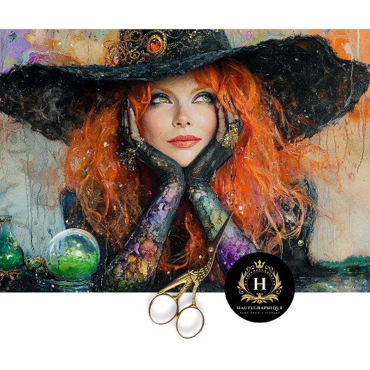 heks Halloween decoupage Tissuepapier