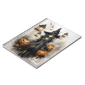 Heks Halloween gepersonaliseerde spiraal Notitiebo Notitieboek (Linkerzijde)