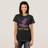heks Halloween heks kostuum T-shirt (Voorkant volledig)