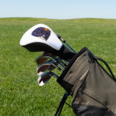 Heks Halloween Hond Pompoen Vector Kunst Golfheadcover (Insitu)