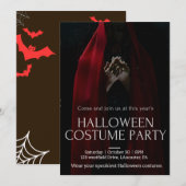 heks | Halloween Nachtfeest Uitnodiging (Voorkant / Achterkant)