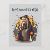 🧙‍♀️ Heks Halloween-prentkaart 🎃👻 Feestdagenkaart (Voorkant)
