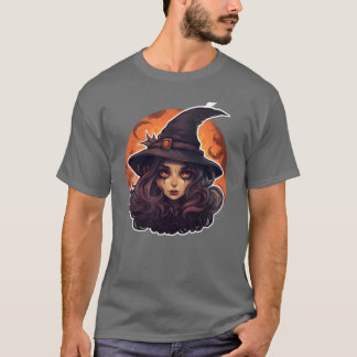 Heks Halloween Schattigee vrienden T-shirt