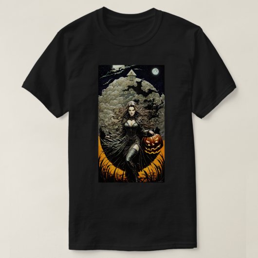  heks Halloween T-shirt (Design voorkant)