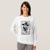 Heks Halloween Tarot Kaart T-shirt (Voorkant volledig)