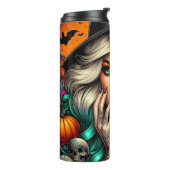 Heks Halloween Tumbler Thermosbeker (Gedraaid links)