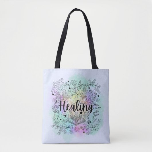 Heks Healing Touch: betoverend design Tote Bag (Voorkant)