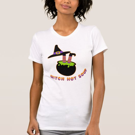 Heks Heet Soep Grappig Halloween T-shirt (Voorkant)