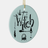 Heks heksen keramisch ornament (Rechts)