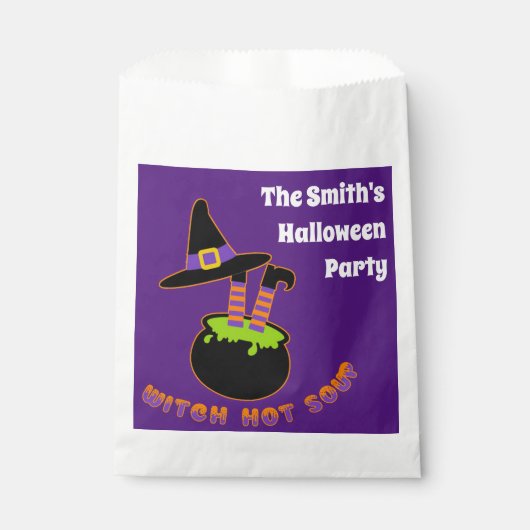 Heks Hot Soep Grappige Halloween Aangepaste naam Bedankzakje (Voorkant)