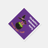Heks Hot Soep Grappige Halloween Aangepaste naam Servet (Hoek)