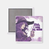 Heks, ik heb mijn koffie nodig magneet (Voorkant / Achterkant)