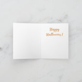 Heks in de Bossen Halloween Kaart (Binnen)