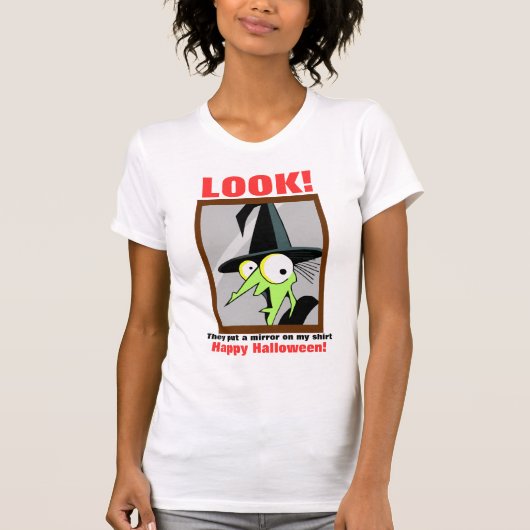 Heks In De Spiegel T-Shirt (Voorkant)