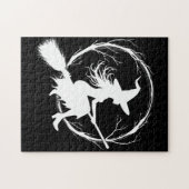 Heks in de vlucht puzzel (Horizontaal)